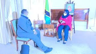 RAIS SAMIA SULUHU HASSAN AKUTANA NA KUZUNGUMZA NA MAKAMU MWENYEKITI WA CHADEMA TUNDU LISSU