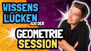 DAS waren die größten Wissenslücken der Geometrie-Session  Rocket Session 2