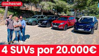 Comparativa SUV 20.000 € Dacia Duster DFSK 500 Evo 5 MG ZS  Review en español  coches.net