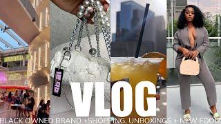 VLOG MY LIFE IN HOUSTON  WORKING WITH A BRAND + SHOP WITH ME + UNBOXINGS + NEW FOODS & more