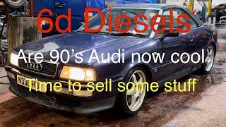 Having a yard clear out the 90’s Audi 80 comes back to life