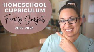 FAMILY HOMESCHOOL SUBJECTS 2022-2023 See what were using for History Nature Study Science & more