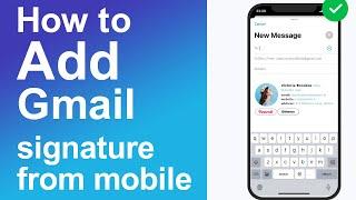 How to add Gmail signature from mobile