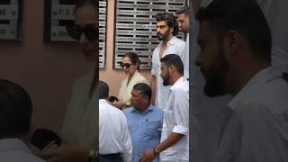 Arjun Kapoor Paying Last Respect To Malaika Aroras Father #malaikaarora