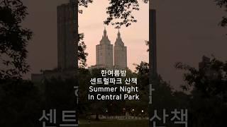 Summer Night in NY 한여름밤 센트럴파크 #newyork #centralpark #travel #뉴욕 #여행 #센트럴파크