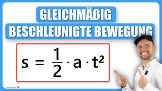 Gleichmäßig beschleunigte Bewegung TEIL1  Grundlagen Physik  Physik für Mediziner