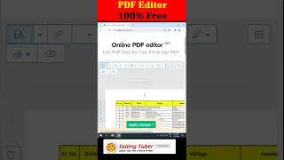 How to Edit PDF File  100% FREE PDF EDTIOR  Best FREE PDF Editor #telllingtuber #windows