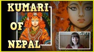 Kumari the living goddess of Nepal.