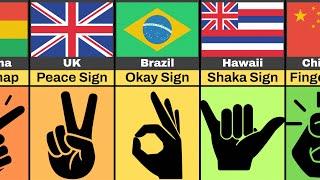 Hand Signs From Different Countries