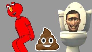 Elmo POOPS in the SKIBIDI TOILET