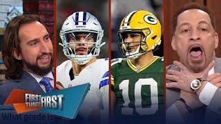 Cowboys have F game Packers win Love 3 TDs Dak & McCarthy on hot seat?  NFL  FIRST THINGS FIRST