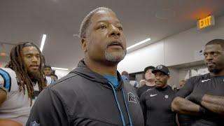 Steve Wilks gives locker room speech after win over Saints