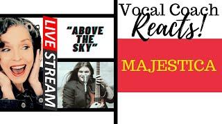 LIVE REACTION Majestica ABOVE THE SKY Official Video  Vocal Coach Reacts & Deconstructs