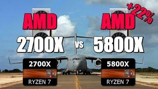 2700X vs 5800X - 2060S  CSGO  Fortnite  PUBG  GTAV  Overwatch.