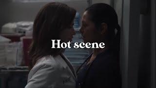 New Amsterdam 4x03 Hot  Kiss Scenes — Lauren and Leyla Janet Montgomery and Shiva Kalaiselvan