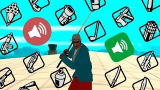 ЗВУКИ ОРУЖИЯ - все оружия и их звуки в GTA San Andreas  WEAPONS SOUNDS