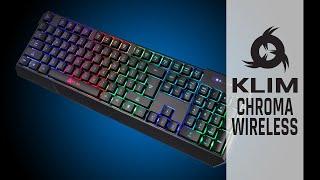 KLIM Chroma Wireless  Vollständige Spielfreiheit  RGB Aufladbare Wireless-Gaming-Tastatur