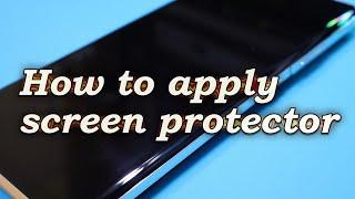 how to apply silicone hydrogel screen protector #SamsungGalaxy #iphone