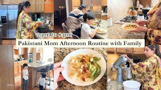 PAKISTANI MOM AFTERNOON BUSY ROUTINE WITH FAMILY MUTTON PULAO RECIPE ROUTINE VLOG ‍‍‍