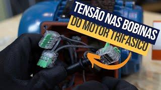 Por que a tensão nas bobinas do motor se tornam 127 Volts?