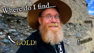 Where to find GOLD - A gold panners practical look at the river.