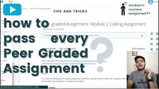 Pass Every Coursera Peer-Graded Assignment With 100 % Credit 2020   Coursera Assignment  Coursera