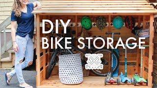 DIY Bike Storage Shed  Beginner Woodworking Project  Outdoor Storage  Storage Solutions