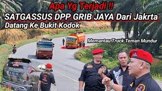 Satgassus DPP Grib Jaya Dari Jakarta Mampir Di Bukit Kodok & Truck Aice Mundur Trailer Pacu 