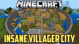 Insane Villager City - Minecraft PE Showcase