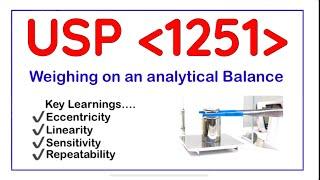 USP General Chapter 1251  Weighing on analytical balance  Part-3 