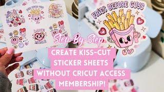 How to Create Kiss-cut Sticker Sheets on Cricut Without Having a Cricut Access Membership