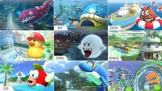 Mario Kart 8 Deluxe - Wave 6  All 22 Underwater Section Courses 150cc
