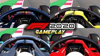 F1 2020 Gameplay RAW ENGINE SOUNDS - Mercedes Honda Renault & Ferrari No Commentary