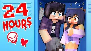 24 HOURS in a LOCKER In Minecraft