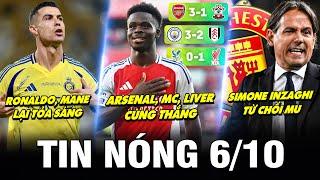 TIN NÓNG BÓNG ĐÁ 610 ARSENAL MC LIVER CÙNG THẮNG REAL TÌM LẠI NIỀM VUI INZAGHI TỪ CHỐI MU