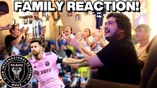 ARGENTINA FAMILY REACTS to Inter Miami vs Nashville LEAGUES CUP FINAL
