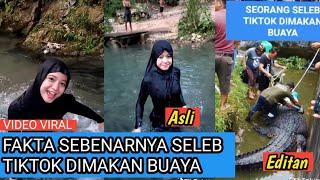 Cek Kebenaran Seleb Tiktok Cantik Dimkan Buaya? Ternyata Begini Fakta Sebenarnya