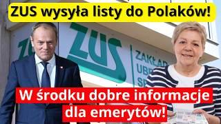 WAŻNE ZUS wysyła listy do Polaków W środku dobre informacje dla emerytów