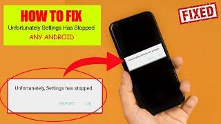 HOW TO FIX Settings Keeps Stopping Samsung Problem  Settings has stopped android fixed