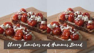 Cherry Tomatoes and Hummus Bread Breakfast Recipe    Faiza Inam