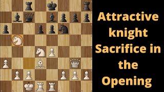 Amazing Knight Sacrifice in the Opening Stage  Saleh Salem vs Siva Mahadevan