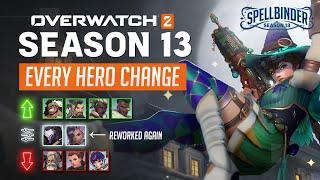 Overwatch 2 - EVERY HERO CHANGE for Season 13 Spellbinders