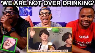 Jimin Drinking Alcohol Like its the Fountain of Youth  jimin god of wine reaction