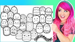 Coloring Squishmallows Food Sweet Treats & Breakfast Coloring Pages  Squishmallows Food Plushies