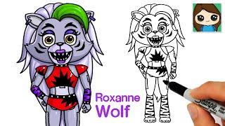 How to Draw Roxanne Wolf  Five Nights at Freddys Security Breach