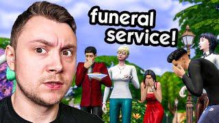 Playing with The Sims 4 realistic funerals mod