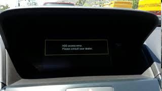 20180515 HDD usual error msg Acura RDX 2018 new car