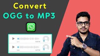 How to convert ogg file to mp3  Whatsapp voice recording ogg file to mp3  Whatsapp tricks 2024