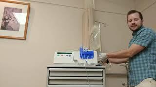 Baxter Peritoneal Dialysis Machine Set up