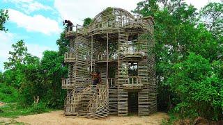 Building Creative The Modern 4-story Mud Villa House Design In Jungle